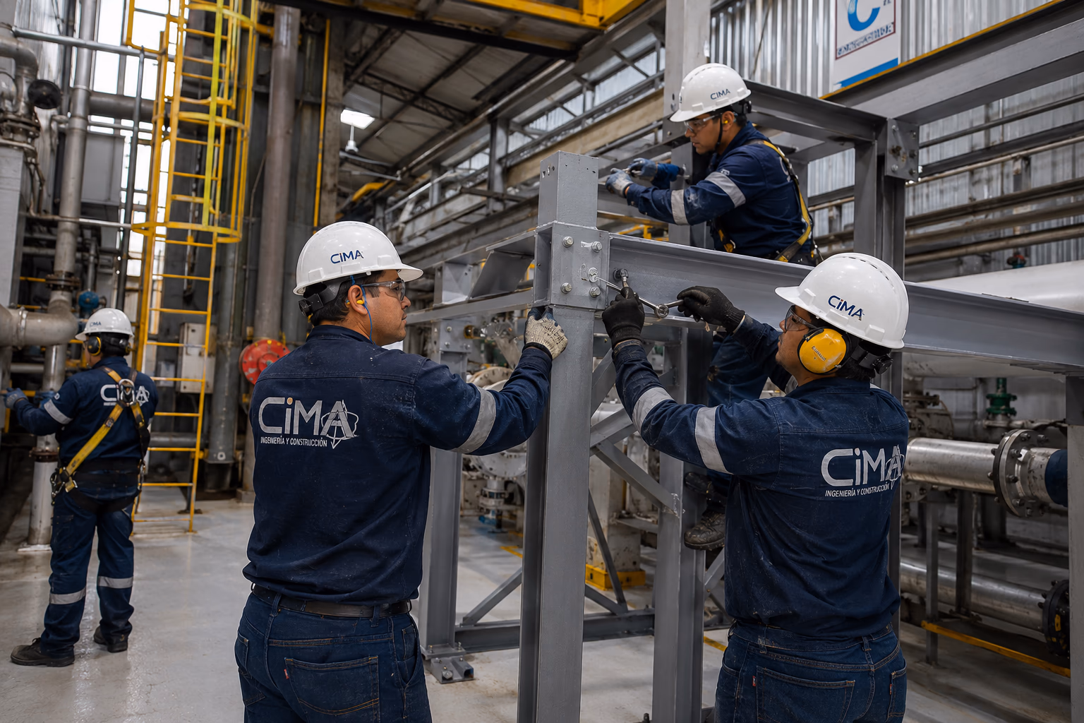 Montaje de estructuras metálicas y soportería industrial